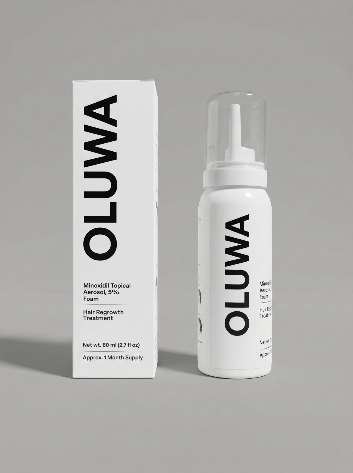 OLUWA 5% Minoxidil Hair Regrowth Foam (1 Month Supply) – Advanced Hair Densifying Treatment for Thinning Hair